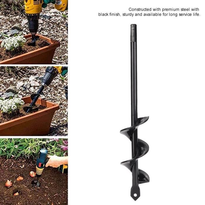Foreuse Foret MEIHE Jardin Foreuse Foret à tarière Foret Bit Attachment Yard Tool ...