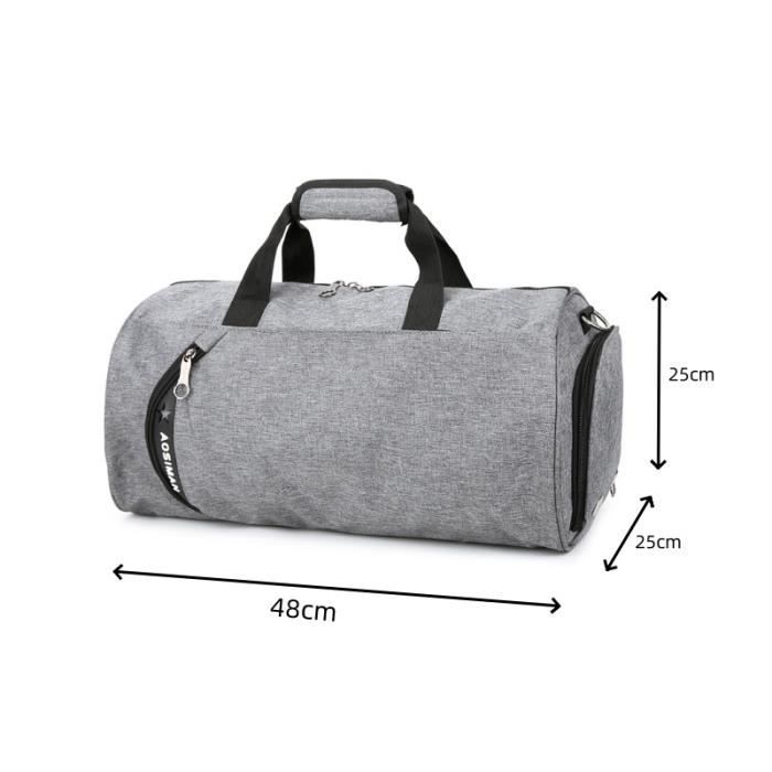 Sac de Sport Femme Sacs de Voyage Homme avec Compartiment à Chaussures et Poche  Humide Sac Week-End à Bandoulière Bagage à Main Sac Femme Cabas de Fitness  Imperméable Duffel Bags A-Bleu Royal-A2-bleu