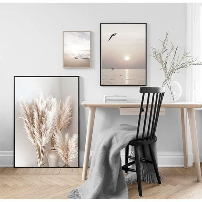 Lot De 3 Posters Tournesols Sur Toile - 40x50 Cm Chacun - Déco Murale Jaune Moderne Pour Salon Ou Chambre