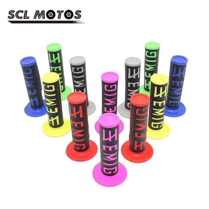 Paire De Poignées De Guidon Moto Universelles - Aluminium 22mm/25mm - 7/8 Et 1 Pouce - Neuves