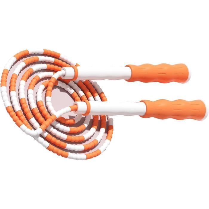 Corde À Sauter Segmentée Corde À Sauter En Plastique Pp Flexible Perlée Réglable Démêlée Pour