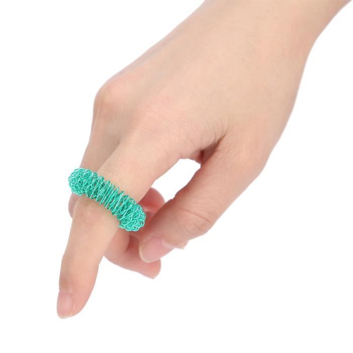 9 Pièces Bague Anti Stress, Anneaux de Décompression Ouvert et Réglable, Rotative Anxiety Ring Empilables, pour Soulager Stress et L'anxiété, avec Pochette En Tissu, Unisexe, Différents Styles (Argent