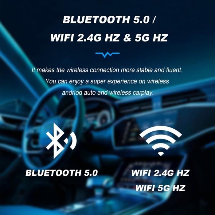 Adaptateur Android Auto Universel-Boîtier AI Multimedia pour carte TF-plug  and play-Carplay filaire en sans fil - Cdiscount Auto