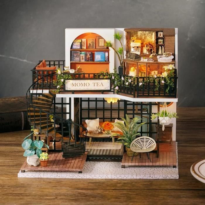 Cuteefun Maison Miniature a Construire DIY Maison Poupee Miniature Bois en  Kit avec Musique et Meubles, Cadeau de Bricolage Arti124 - Cdiscount Jeux -  Jouets