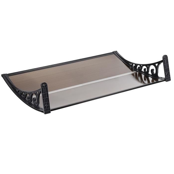 Auvent De Porte 203x91 Cm,VEVOR Marquise Porte Extérieure Métal,cadre Acier,abri Contre Pluie,neige,soleil,auvent Pour Portes,fenêtres,balcons | Leroy Merlin