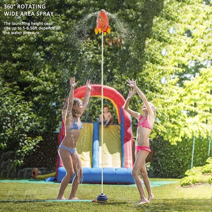 Fusée Arroseur Pour Enfants – 3 Styles (Étoile, Vaisseau, Océan) – Jeu D'eau Extérieur – Mousse EVA Résistante