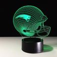 3D Nuit Lumière Lampe Acrylique NFL AFC New England Patriots Rugby Ballon Ovale -2