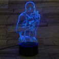 -Usb 3D Led Night Light Touch Sensor 7 Couleur Changement Table Lampe Chevet Bf Cadeau D'Anniversaire Basket-Ball-2
