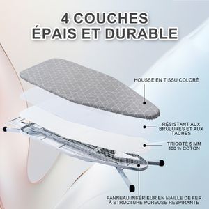Planche à Repasser 36x12 Pouces - Sturon Lourd, Avec Couvercle Résistant à La Chaleur - Neuve