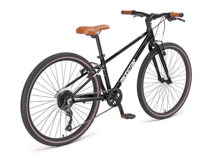 BIKESTAR Velo VTC de ville poids leger 10kg en aluminium Bicyclette 26 pouces 9 vitesses Shimano urbain Noir