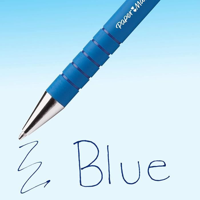 Stylo bille Papermate Flexgrip Ultra - rétractable - pointe moyenne - bleu