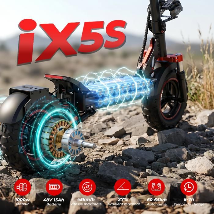 iScooter IX6 - Trottinette électrique - Rue du Commerce - inactif