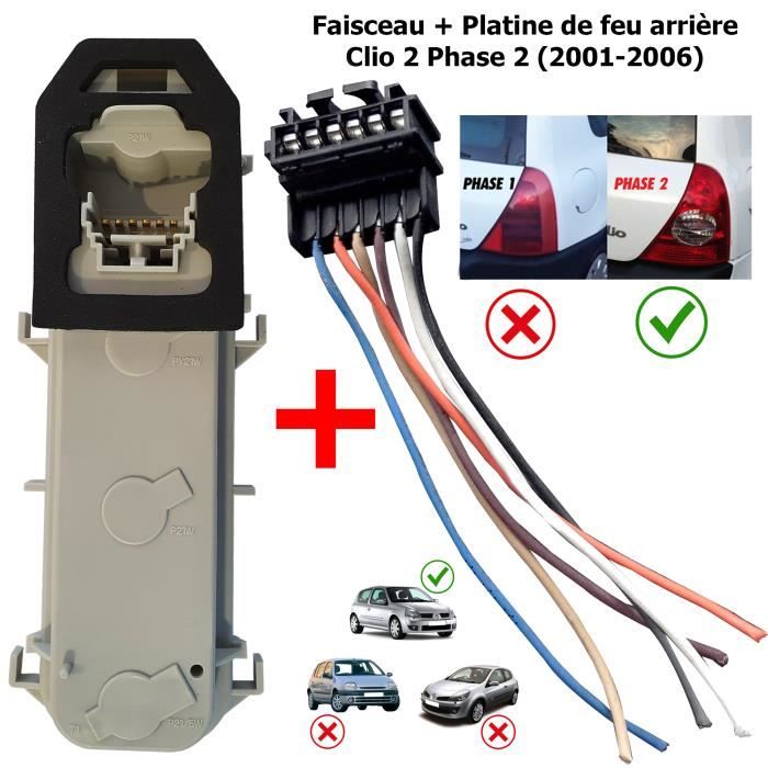 Pare-Chocs Arrière Droit Pour Renault Clio 2 Campus Phase 1 - Occasion Bon État - Garantie 12 Mois