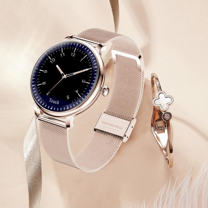 Gold NY12 Smartwatch rappel menstruel pour les femmes fr quence