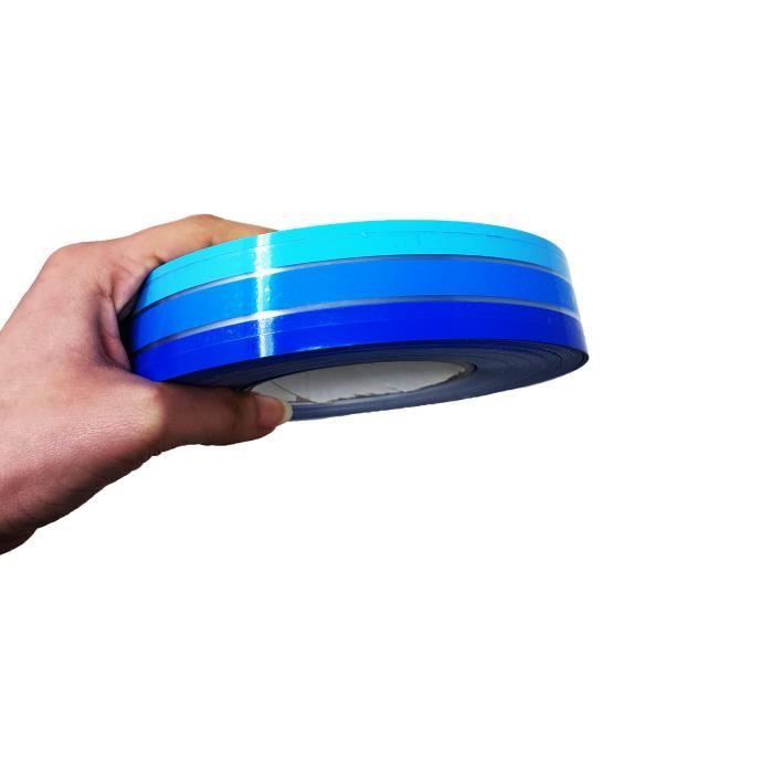 Ligne De Flottaison Adhésive Nautique Quattroerre - Bleu Nuances, 50mm X 10m - Décoration Voiture