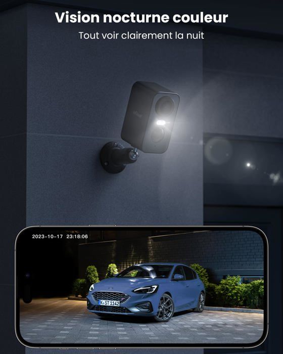 Caméra Surveillance Intérieure IeGeek SC1 Pro - 5MP, WiFi 2,4/5GHz, Audio Bidirectionnel, PTZ