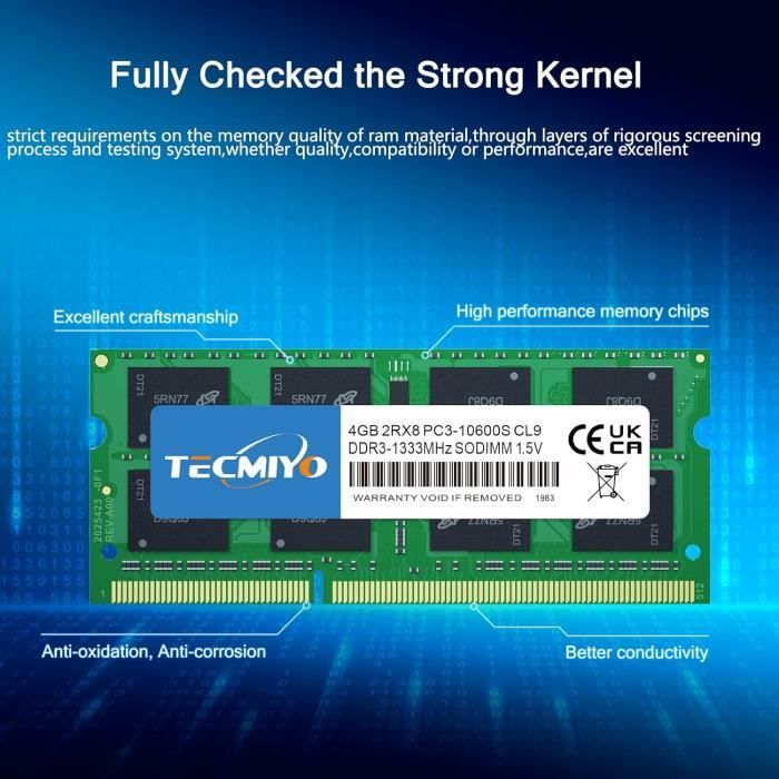 Cisco 9300 Kit Mémoire RAM DDR3 16 Go (2x8 Go) - 1333 MHz PC3-10600, CL9, 1.5V, Pour PC De Bureau Mini PC I3