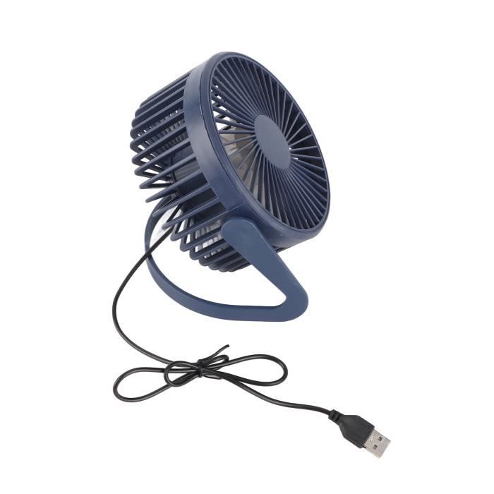Ventilateur Mini Bureau USB Rechargeable - 3 Vitesses - Rotation à 360° - Puissant Et Portable