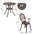 Set bistrot - Ensemble Table et Chaises Salon de Jardin Avec seau à glace-3