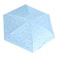 Atyhao Parapluie de poche Parapluie pliant à 6 côtes, mini parapluie en vinyle portable résistant aux ultraviolets(Bleu )-3