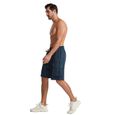 Shorts de travail multi-poches pour hommes Pantalons de jogging coupe ample Athletic Five Bleu-3