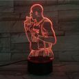 -Usb 3D Led Night Light Touch Sensor 7 Couleur Changement Table Lampe Chevet Bf Cadeau D'Anniversaire Basket-Ball-3