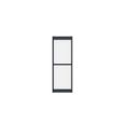 Cloison de séparation d'intérieur vitrée en aluminium L88 x H245 cm anthracite - Hauteur ajustable - SAGAR-3