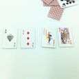 4 Sets Jeux de Cartes Poker Papier 1-12 Miniature Jouet pour Poupée Dollhouse Accessoire M1373-3