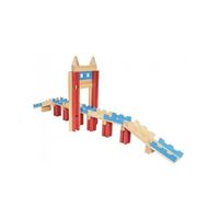 Jeujura - Tecap Architect - Jeux de Construction - Baril de Planchettes - 120 Pieces - Pour construire maisons, châteaux, tours, ponts... Fabriqué en France - 8346