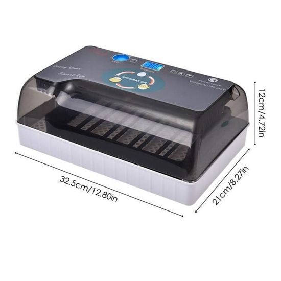 Couveuse Œufs Automatique CoInceptus 12-16 Œufs - Retournement Et Humidification Auto, Pour Poule, Canard, Caille