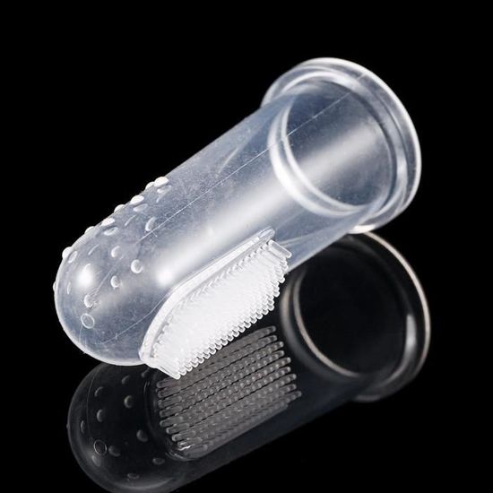 Brosse De Massage En Caoutchouc De Dents De Doigt De Brosse A Dents Molle De Silicone Pour Le Bebe Infantile Cdiscount Puericulture Eveil Bebe