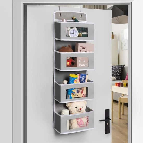 Jar 6 Organisateur Suspendu sur Porte, Flexible 1 divisé en 2 étagère de Rangeent avec 4