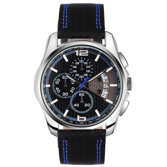 Coffret Montre Homme Bracelet Homme Sport Chronographe Quartz