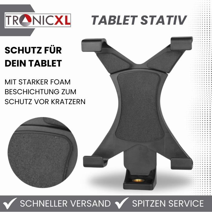 Support Tablette Adaptateur pour Trépied avec Rotule, Support iPad pour Trépied, Support