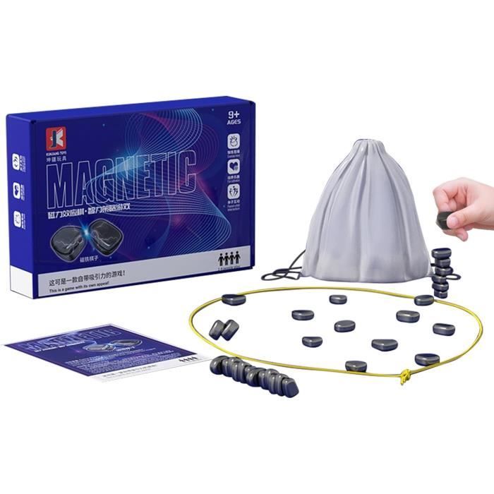 Jeu D'Échecs Magnétique De Combat - Plateau Rotatif, 20 Pièces Aimantées - Défi Cérébral Fun Pour Famille & Voyage