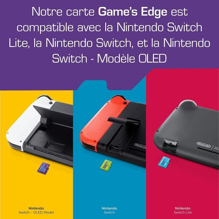 256GB Gamer's Edge Carte Micro SD pour la Nintendo Switch