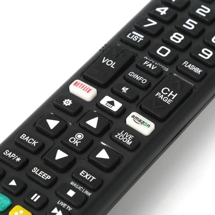 Télécommande Universelle Remplacement Pour TV LG Smart TV - Noir, Sans Fil, Portée 5-10m