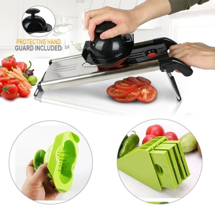 Mandoline De Cuisine Bron Coucke – Lame Inox, Coupe Légumes, Fruits, Viande – Neuf