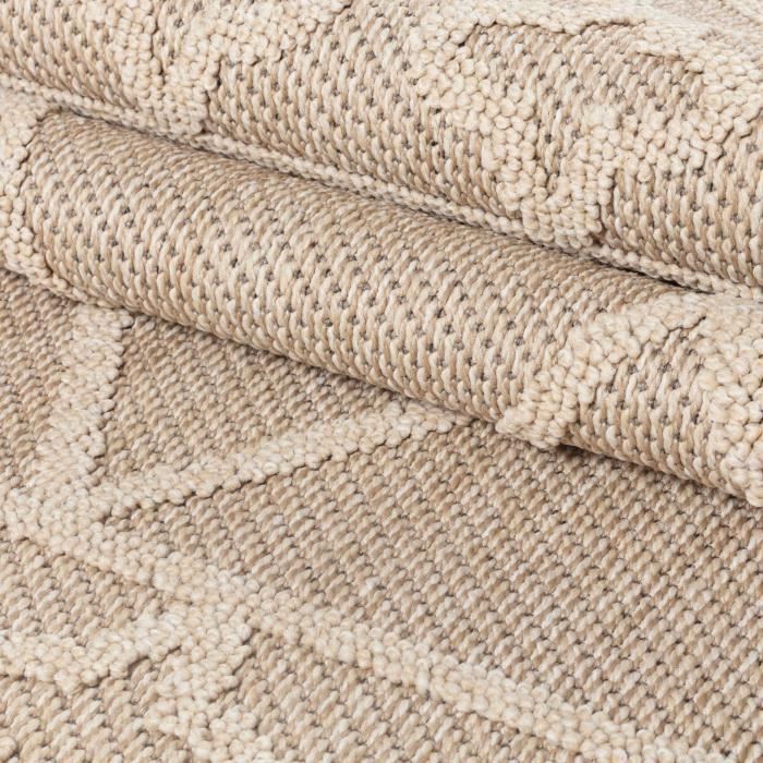 Tapis d'extérieur uni résistant CARPETTEX - Beige - 120 x 170 cm - Synthétique - Moderne - Autres motifs - Maison Tapis d'extérieur uni résistant CARPETTEX - Beige - 120 x 170 cm - Synthétique - Moderne - Autres motifs - Maison