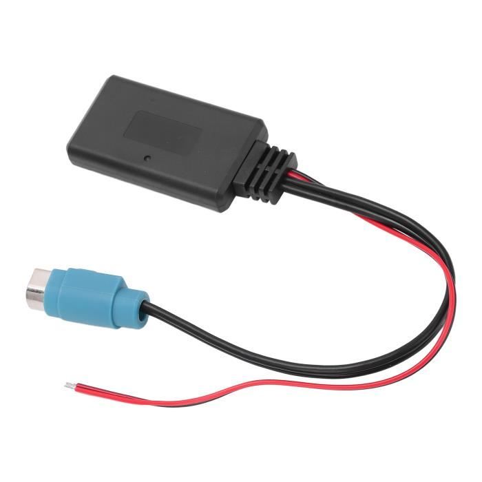 Dilwe câble adaptateur audio sans fil Remplacement du câble adaptateur  Bluetooth stéréo pour autoradio pour Alpine KCE‑236B - Cdiscount  Informatique