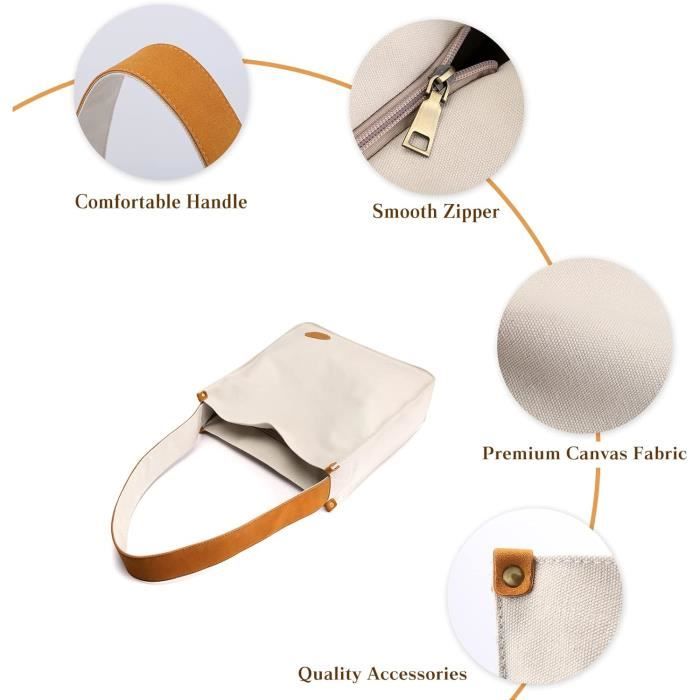 Narunii Sacs Portu00e9s U00e9paule,Sac A Main Femme,Sac Bandouliu00e8re Femme,Sac U00e0 Dos Dame Hobo Poches Zippu00e9es Sac Avec Ru00e9glables Bandouliu00e8re (Noir