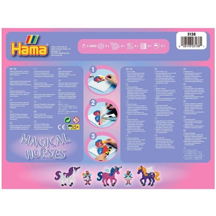 Stock Bureau - HAMA Perles à repasser midi Chevaux imaginaires, coffret