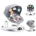 balancelle bebe electrique,transat bébé e pour enfants jusqu’à 9 kg de poids,avec télécommande et wireless pour Style contrôle APP-0
