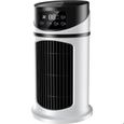 Ventilateur de bureau – Humidificateur atomiseur – Refroidisseur d'air de bureau – Avec veilleuse – Ventilateur USB portable – Noir