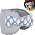 Siège d'auto pour enfant Aide au sommeil Support d'appui-tête pour enfant Ceinture de sécurité (gris imprimé)-0