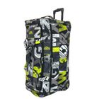 DAVID JONES Sac de voyage avec roulettes 120L grand volume 76cm - Noir avec imprimé lettres - BA60381L