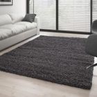Tapis Salon Shaggy - Mylan - Gris - 300 x 400 cm - 100% Polypropylène - CARPETTEX