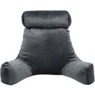 Coussin de lecture Velours - 65x80 cm Bananair Gris clair