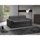 ITALIAN SPIRIT Canapé lit 3-4 places MASTER convertible EXPRESS 160 cm microfibre gris graphite, MATELAS 18 CM INCLUS.