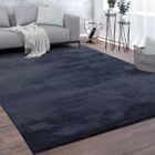 Paco Home Tapis De Salon Poils Ras Lavable Monochrome Style Moderne Marin Bleu 240x340 cm